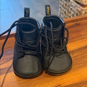 Dr. Martens Black Kids Lace-Up Boots